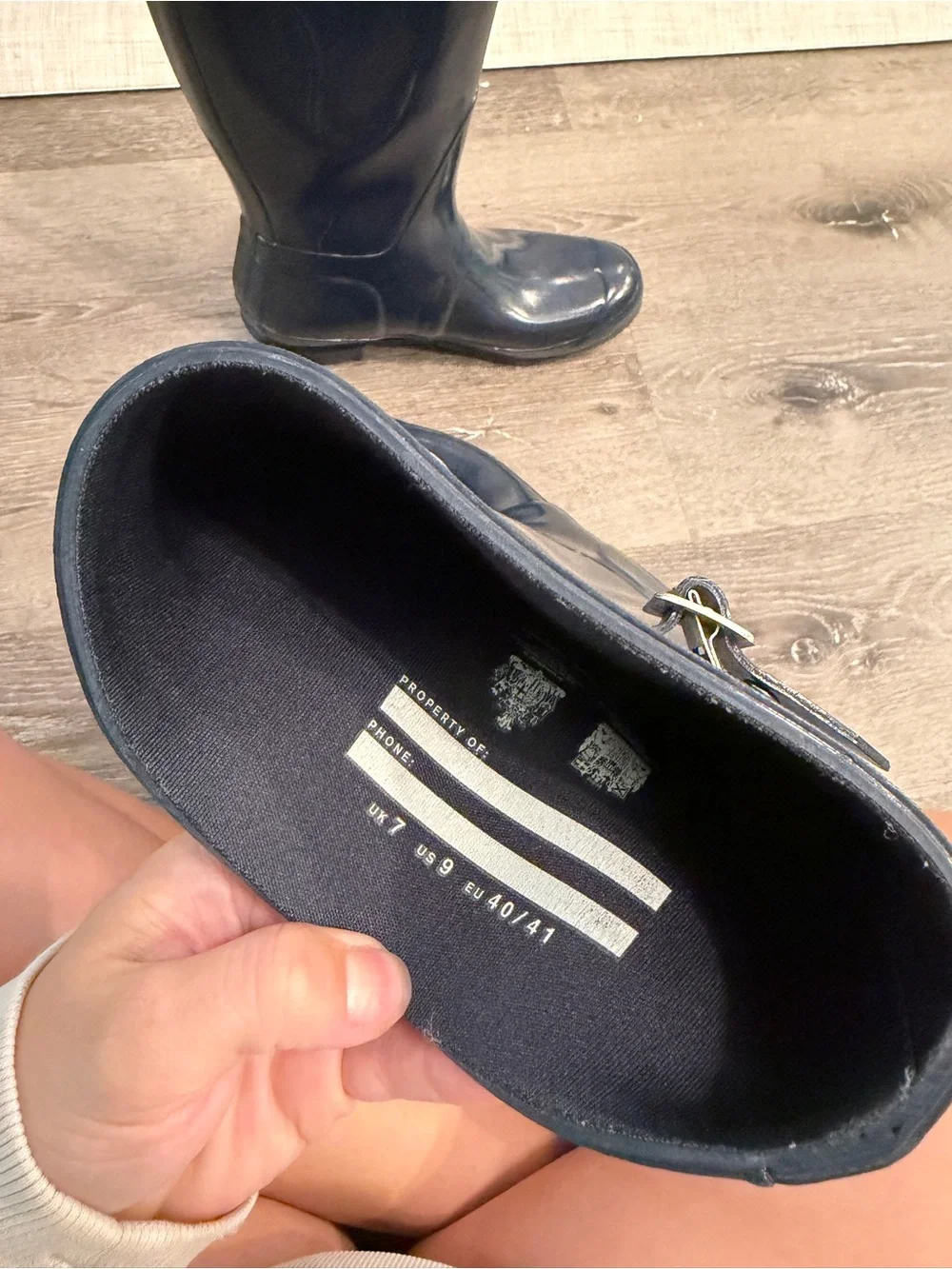 Hunter Women's Original Tall Rain Boots — navy